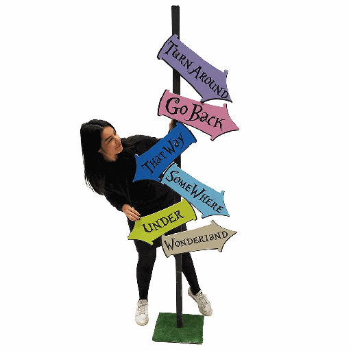 [locapm35] Panneau Directionnel "This Way" - 200cm