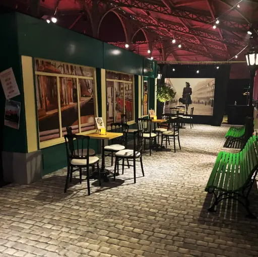 [locbis10] Façade Café Parisien - 245cm