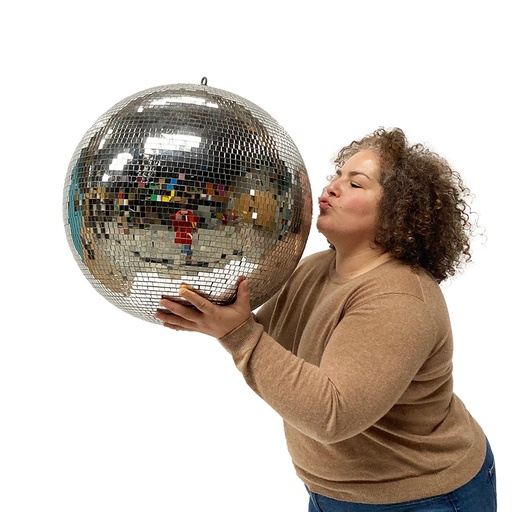 [locdis12] Boule à facettes argentée - 60cm