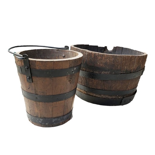 [locfar136] Seau en bois - 30cm