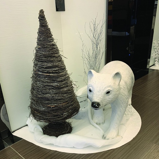 [locnoe157] Sapin conique osier - 100cm