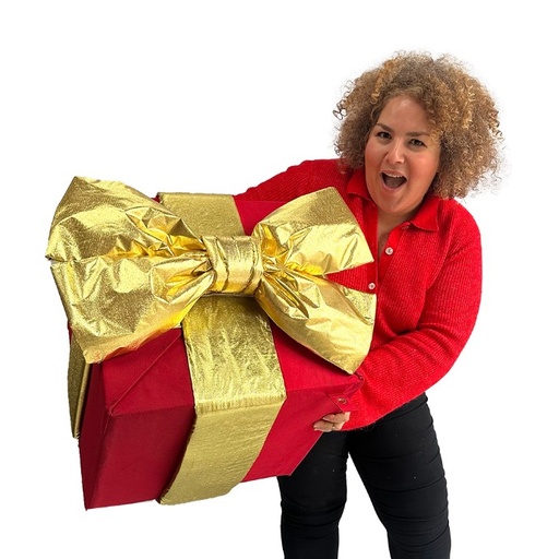 [locnoe184] Cadeau de Nöel rouge - 45cm