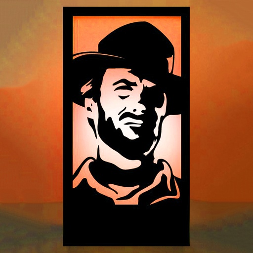 [locfar147] Panneau lumineux Clint Eastwood - 200cm