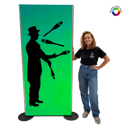 [loccir58] Panneau lumineux Jongleur - 200cm