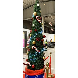 [locnoe237] Sapin conique décoré - 200cm