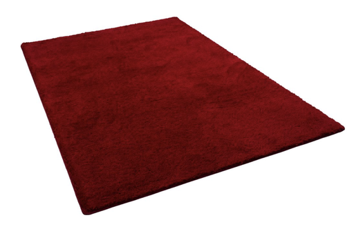 [locnoe53] Tapis rouge à poils longs - 200x250cm