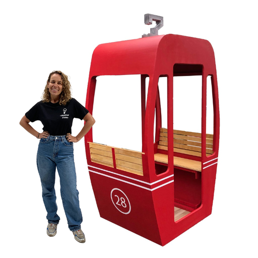 [locban82] Cabine de ski rouge - 210cm