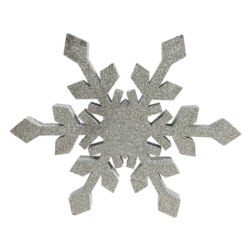 [locnoe285] Suspension flocon argent - 50cm