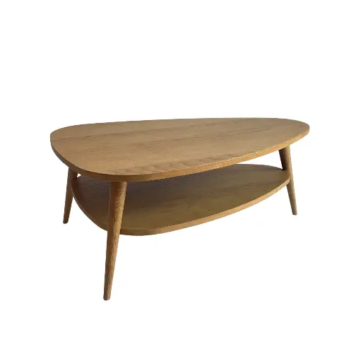 [locmob21] Table basse en bois (ovale) - 90cm