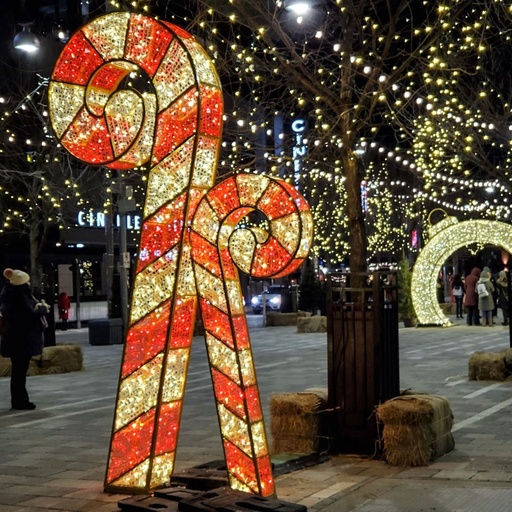 [locnoe314] Lot de 2 sucres d'orge lumineux - 250cm