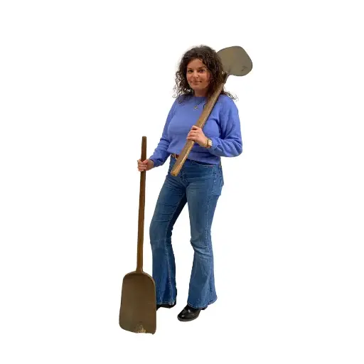 [locfar132] Lot de 2 outils Western en bois - de 100 à 120cm