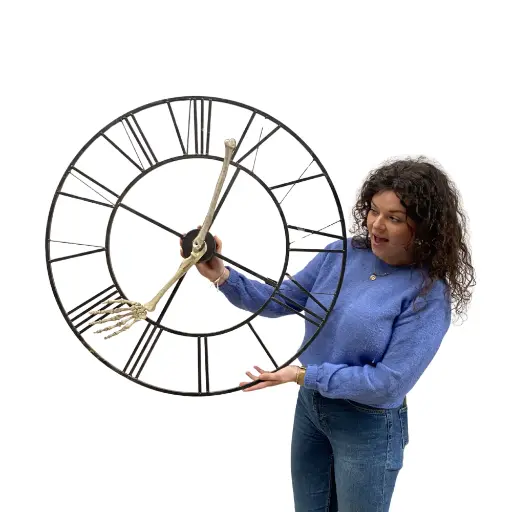 [locnoe23] Cadran d'horloge squelette - 80cm