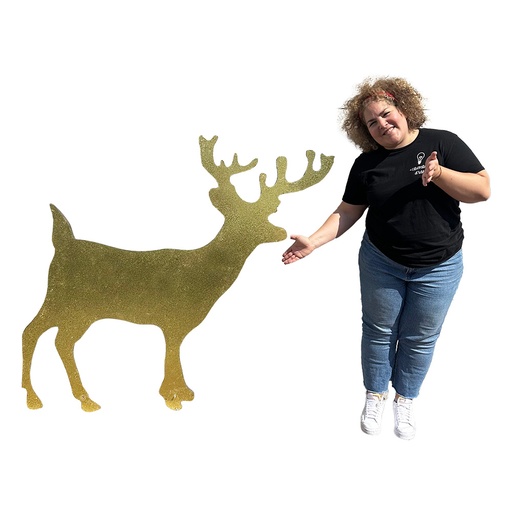 [locnoe42] Renne 2D doré - 130cm