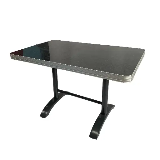 [locame95] Table American diner noire - 121cm