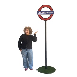 [loclon16] Panneau métro Londres - 240cm