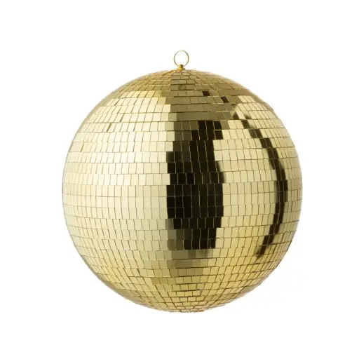[locdis21] Boule à facettes dorée - 40cm