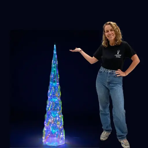[locnoe34] Arbre conique LED multicolore - 137cm