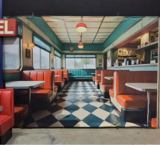 [locame21] Fond photo American Diner - 240cm