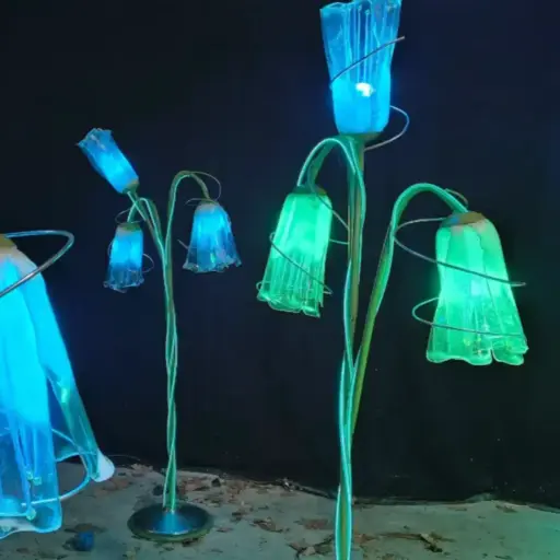 [locapm49] Fleurs enchantées lumineuses - 205cm