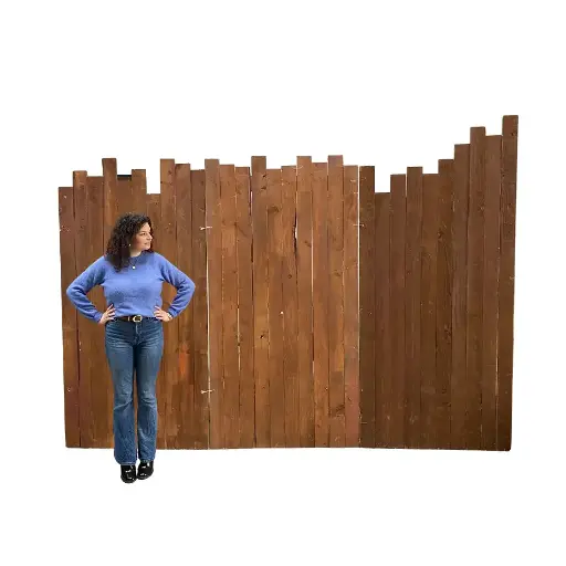 [locfar135] Fond en bois foncé - 220cm